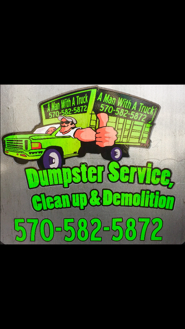 A Man With A Truck Dumpster Service | 420 E 9th St, Hazleton, PA 18201, USA | Phone: (570) 582-5872