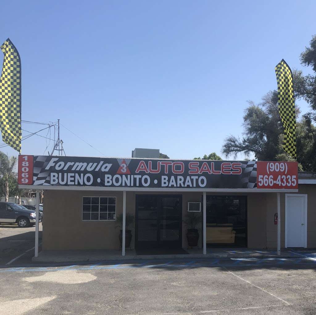 Formula 3 Auto Sales | 18069 Valley Blvd, Bloomington, CA 92316, USA | Phone: (909) 566-4335