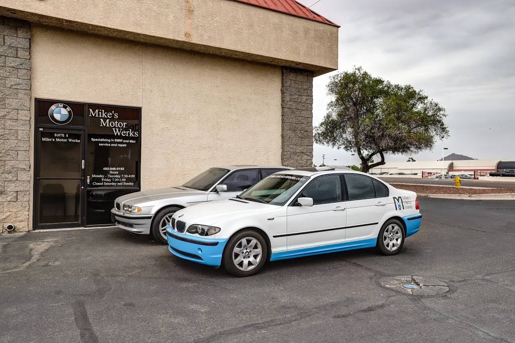 Mikes Motor Werks | 1900 N McClintock Dr UNIT 13, Tempe, AZ 85281, USA | Phone: (480) 946-0162