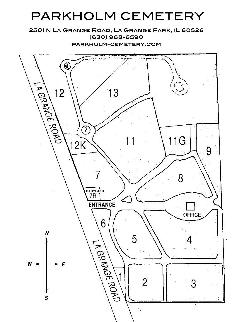 Parkholm Cemetery | 2501 N La Grange Rd, La Grange Park, IL 60526 | Phone: (708) 352-4143