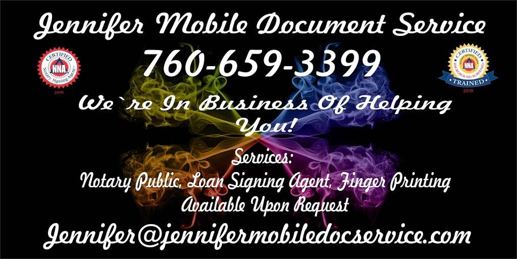 Jennifer mobile document service Llc | Victorville, CA 92395, USA | Phone: (760) 659-3399