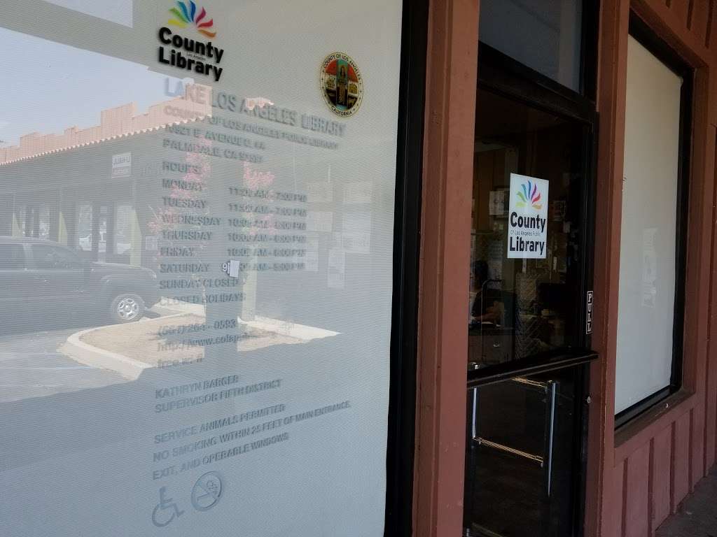 Lake Los Angeles Library | 16921 East Avenue O, #A, Palmdale, CA 93591, USA | Phone: (661) 264-0593