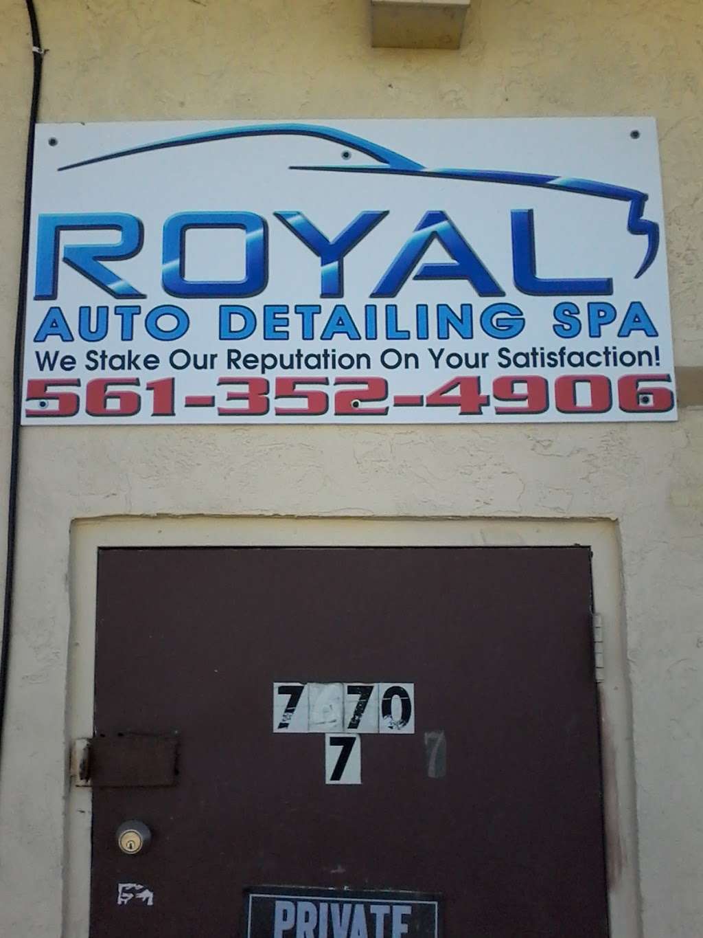 Royal Auto Detailing Spa | 7670 Hooper Rd, West Palm Beach, FL 33411, USA | Phone: (561) 352-4906