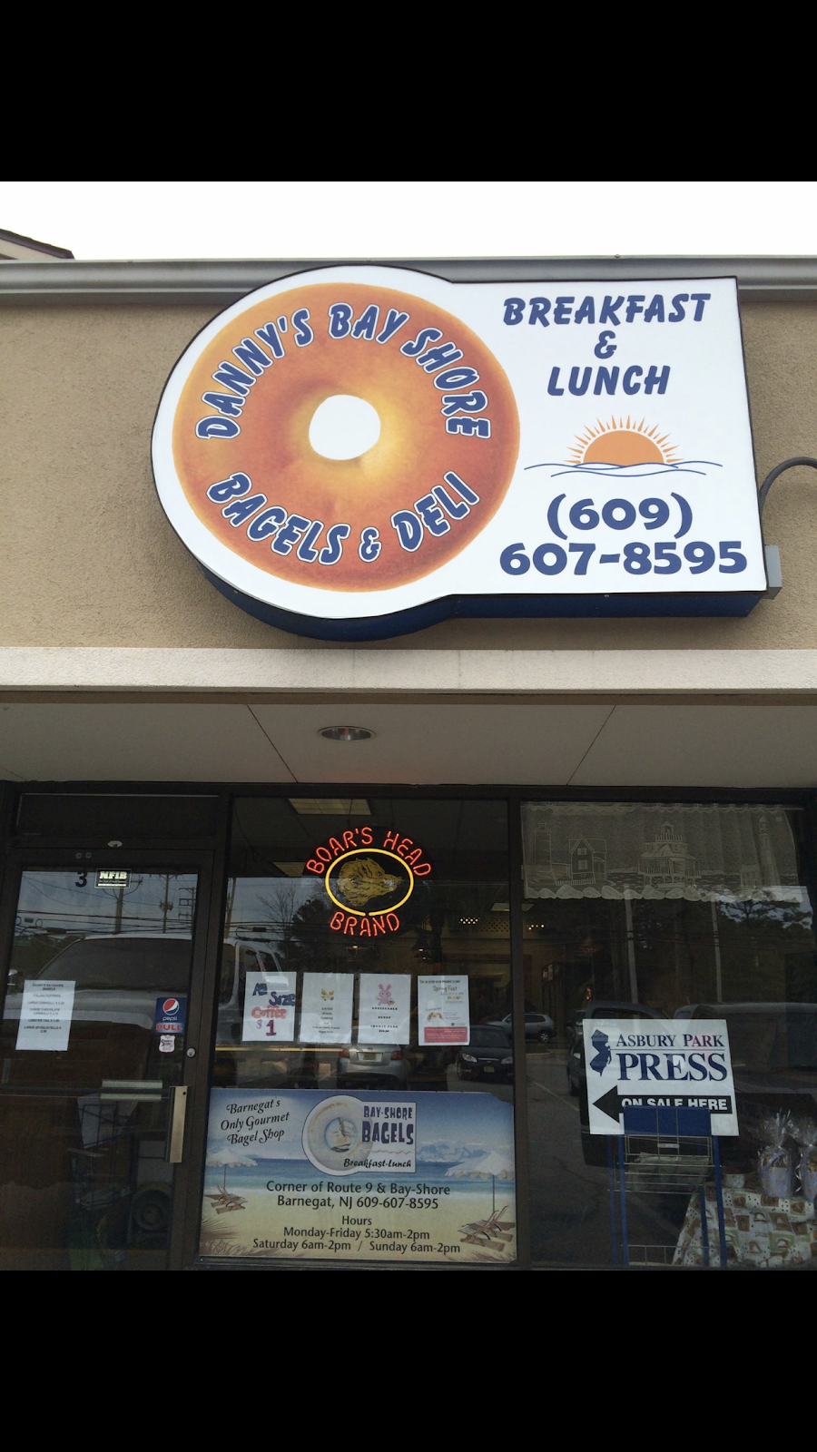 Danny’s Bayshore Bagels | 550 N Main St C, Barnegat, NJ 08005, USA | Phone: (609) 607-8595