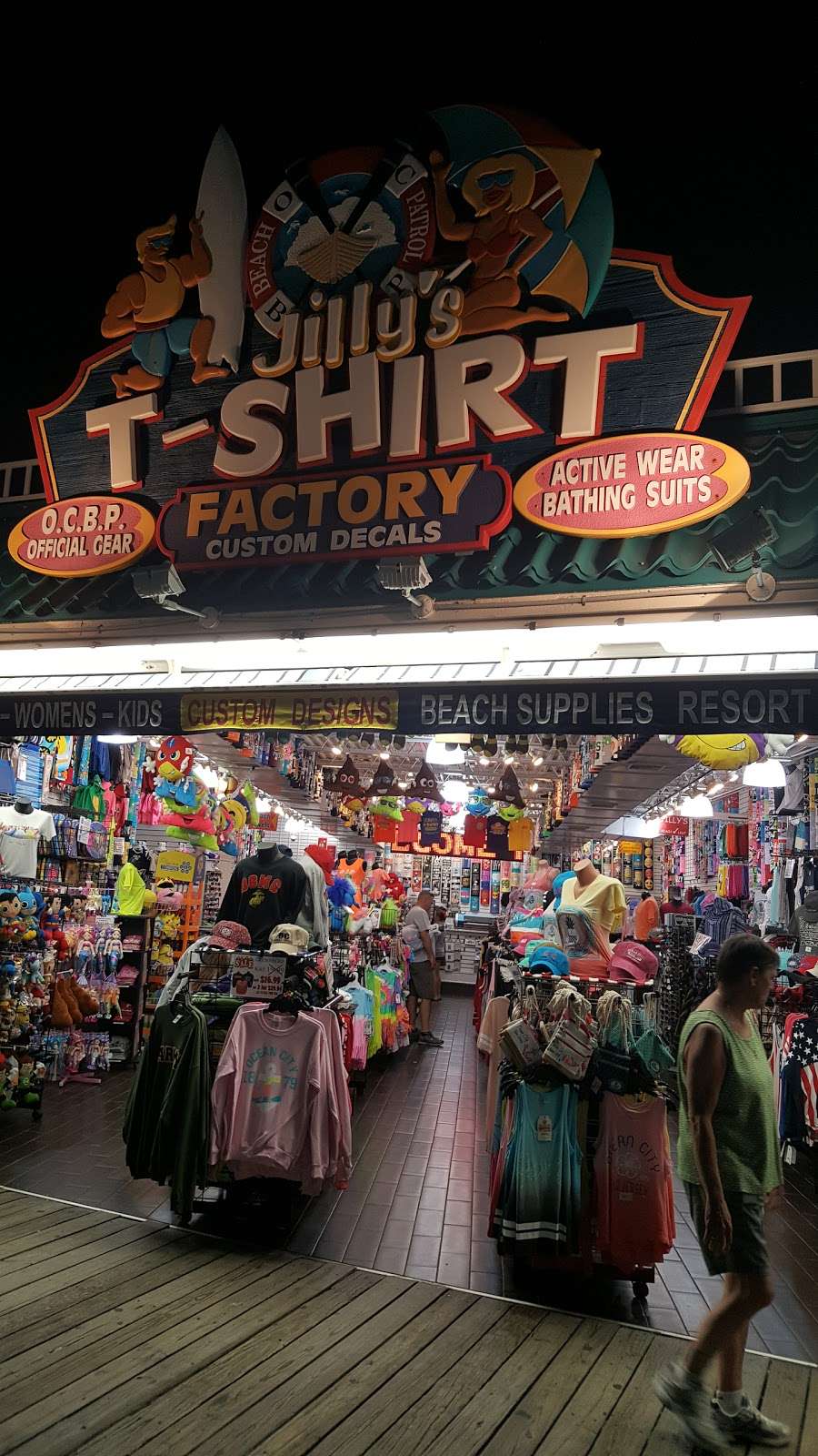 Jillys T-Shirt Factory, LLC | 1048 Boardwalk, Ocean City, NJ 08226, USA | Phone: (609) 385-1234 ext. 2