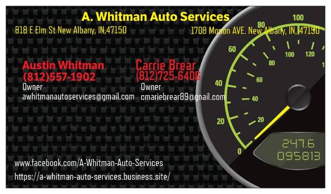 A. Whitman Auto Services | 818 E Elm St, 1708 Monon Ave, New Albany, IN 47150, USA | Phone: (812) 557-1902
