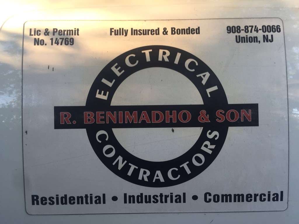 R Benimadho & Son Electrical | 1535 Stuyvesant Ave, Union, NJ 07083, USA | Phone: (908) 361-4486