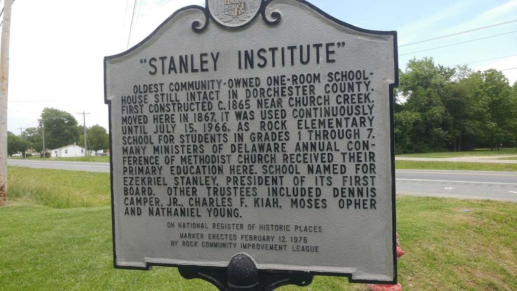 Stanley Institute Museum | 2403 MD-16, Cambridge, MD 21613, USA | Phone: (410) 228-6657