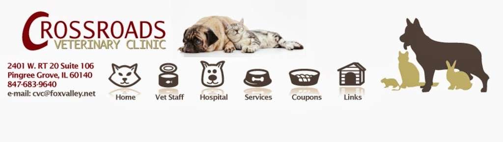 Crossroads Veterinary Clinic | 2401 Hwy 20, Pingree Grove, IL 60140 | Phone: (847) 683-9640