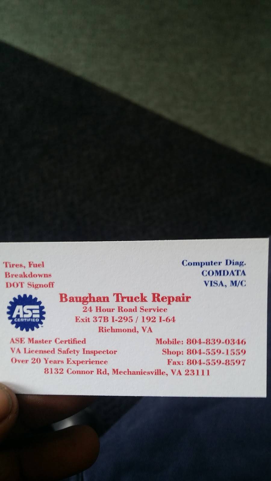 Baughan Truck Repair | 8132 Connor Rd, Mechanicsville, VA 23111, USA | Phone: (804) 559-1559