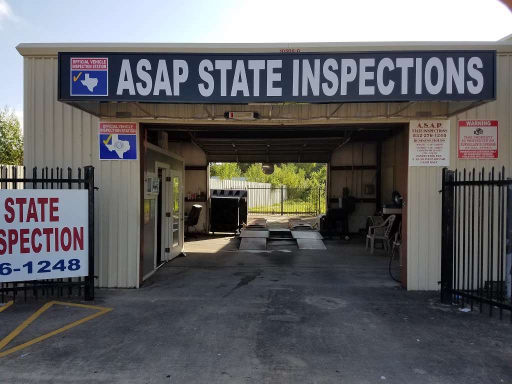 Asap State Inspections | 10508 Airline Dr G, Houston, TX 77037