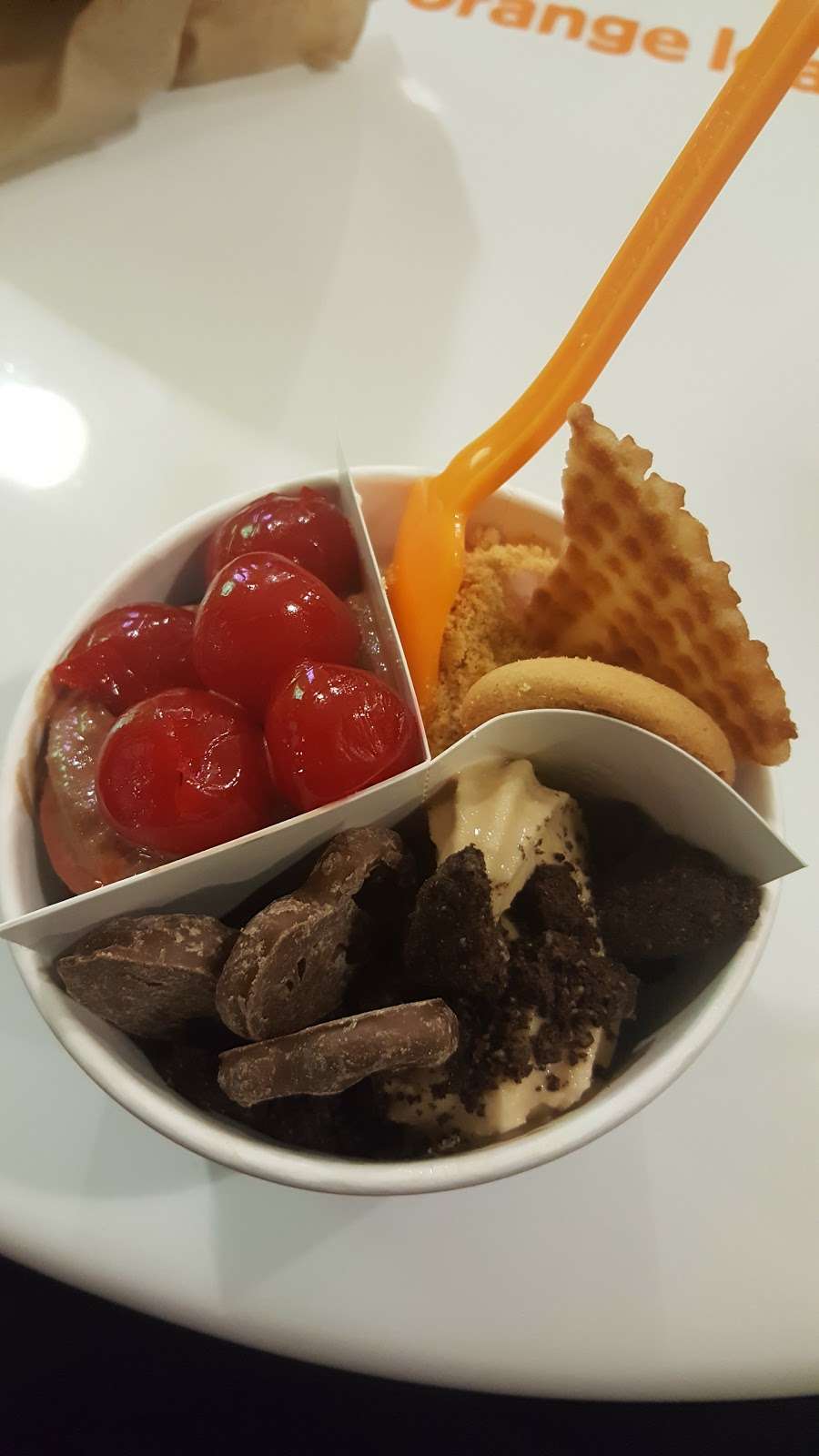 Orange Leaf | 1190 W Sunset Dr Ste 110, Waukesha, WI 53189, USA | Phone: (262) 408-2423