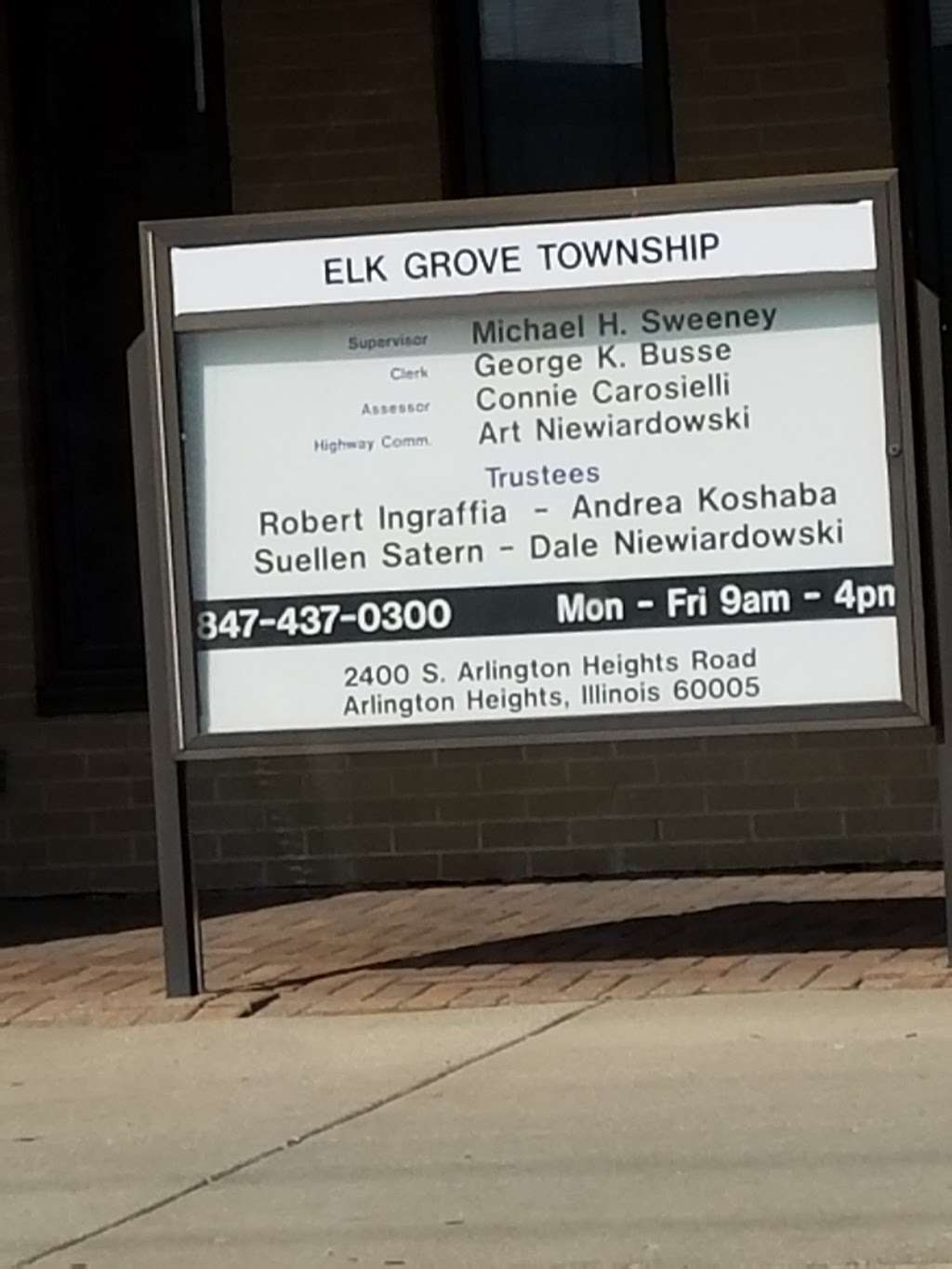 Elk Grove Township Office | 2400 S Arlington Heights Rd, Arlington Heights, IL 60005, USA | Phone: (847) 437-0300