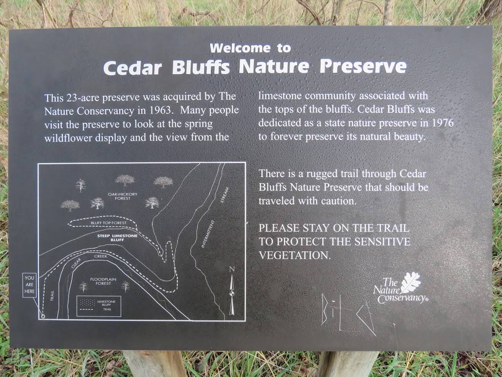 Cedar Bluffs Nature Preserve | 8484 S Ketcham Rd, Bloomington, IN 47403, USA
