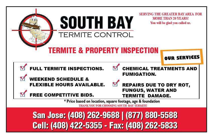 South Bay Termite Control | 342 Ann Darling Dr, San Jose, CA 95133, USA | Phone: (408) 713-6480