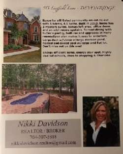 Nikki Davidson Homes | 8409 Blue Sky Ct, Waxhaw, NC 28173, USA | Phone: (704) 307-5818