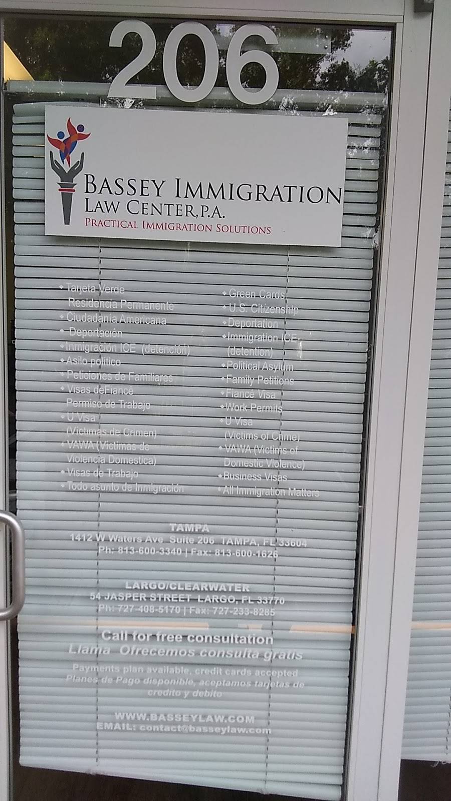 Bassey Immigration Law Center, P.A. | 11963 N Florida Ave, Tampa, FL 33612, USA | Phone: (813) 600-3340