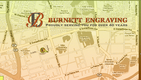 Burnett Engraving | 1351 N Hundley St, Anaheim, CA 92806 | Phone: (714) 632-0870