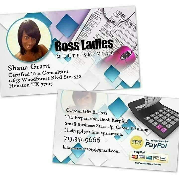 Boss Ladies Multi Service / A & G Tax Solutions | 11811 East Fwy Suite 327, Houston, TX 77029, USA | Phone: (281) 862-8328