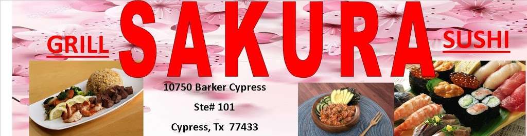 Sakura Sushi And Grill | 2282, 10750 Barker Cypress Rd #101, Cypress, TX 77433 | Phone: (713) 589-2377