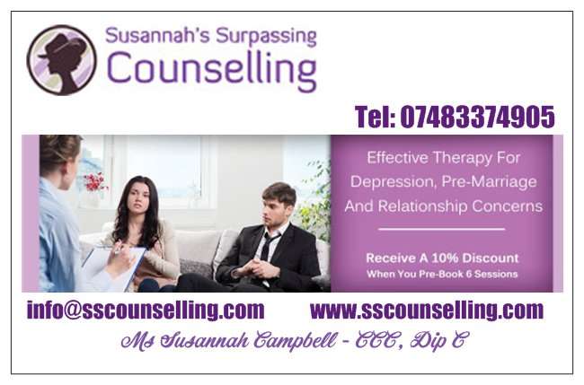Susannahs Surpassing Counselling | Darwin Court, 1 Crail Row, London SE17 1AD, UK | Phone: 07397 072975