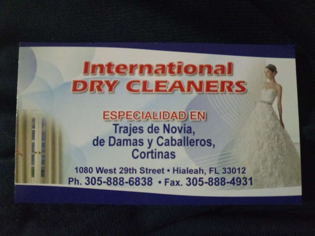 International Dry Cleaners | 1080 W 29th St, Hialeah, FL 33012, USA | Phone: (305) 888-6838