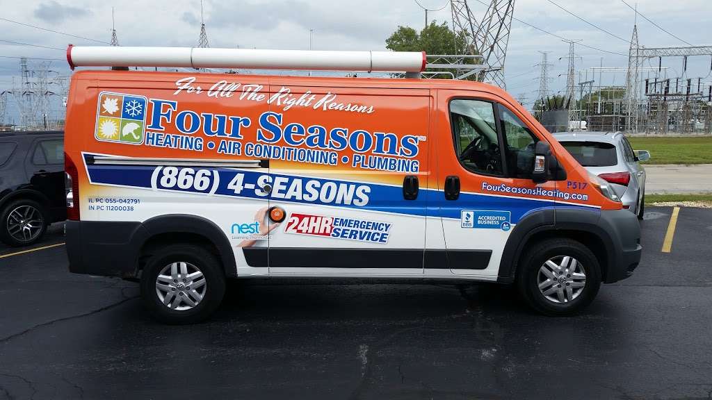 Four Seasons Heating, Air Conditioning, Plumbing, & Electric | 5701 W 73rd St, Chicago, IL 60638, USA | Phone: (866) 669-3592