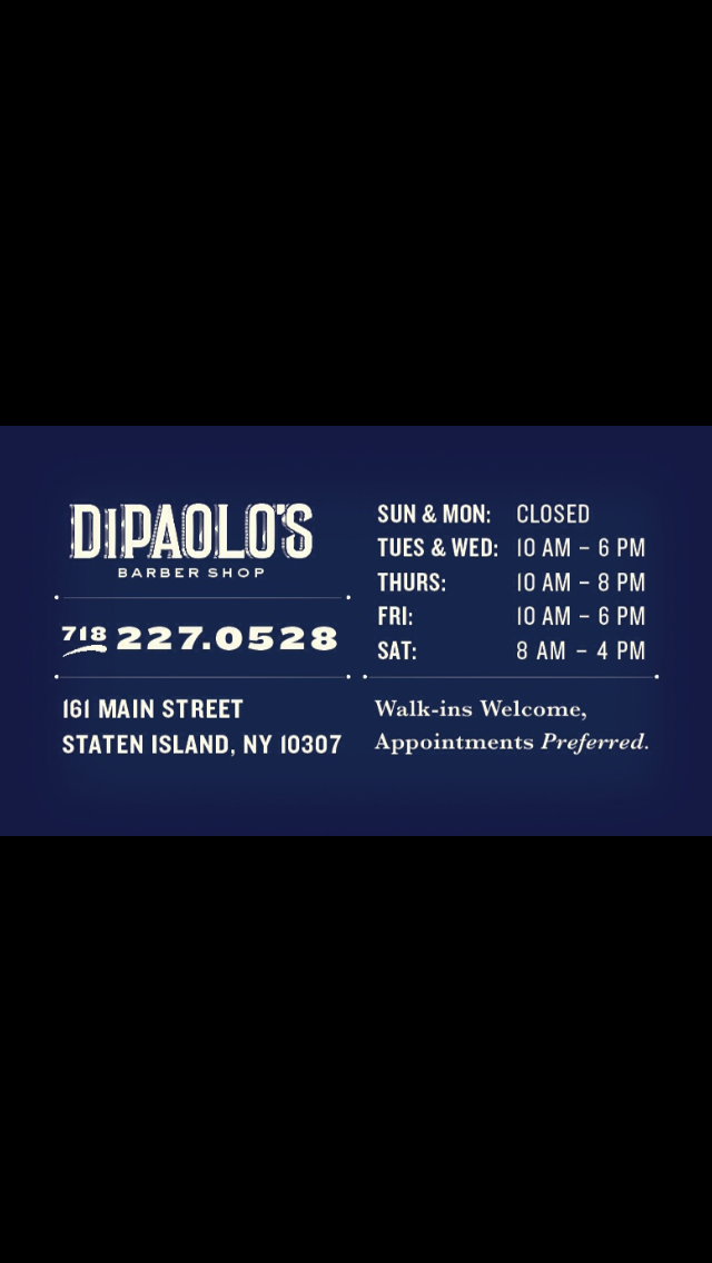 DiPaolos Barber Shop | 161 Main St, Staten Island, NY 10307 | Phone: (718) 227-0528