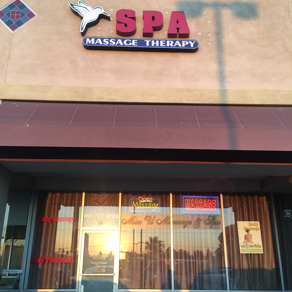 Miss U Massage & Spa | 140 Hidden Valley Pkwy #H, Norco, CA 92860, USA | Phone: (951) 777-4728