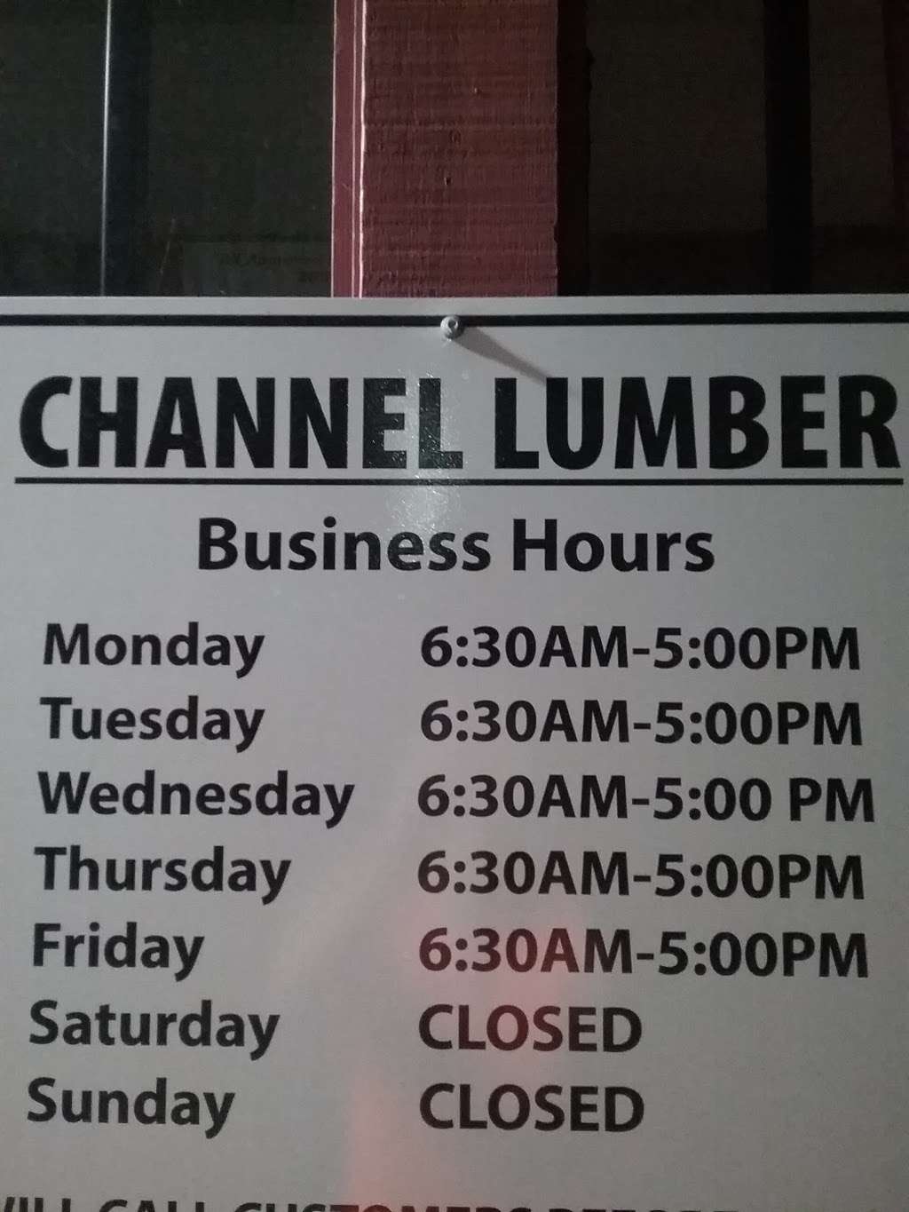 Channel Lumber Company | 560290002, Richmond, CA 94804, USA | Phone: (510) 234-0233