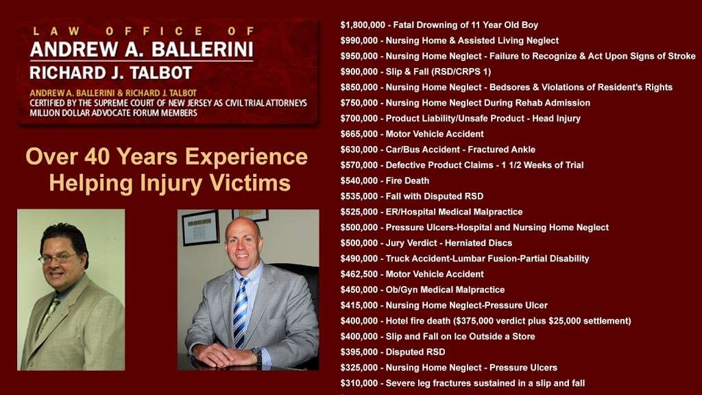 Law Office of Andrew A. Ballerini | 535 NJ-38 Suite 328, Cherry Hill, NJ 08002, USA | Phone: (856) 665-7140