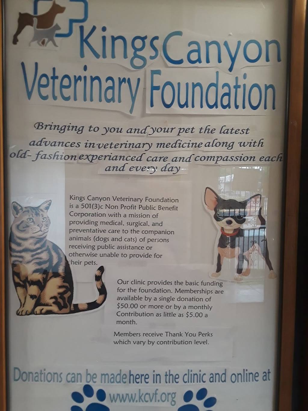 Kings Canyon Veterinary Foundation 501(c)3 | 4696 E Kings Canyon Rd, Fresno, CA 93702, USA | Phone: (559) 251-8482