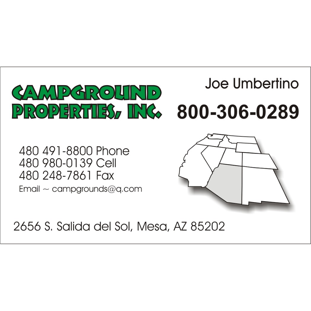 Campground Properties | 2656 S Salida Del Sol, Mesa, AZ 85202, USA | Phone: (480) 491-8800