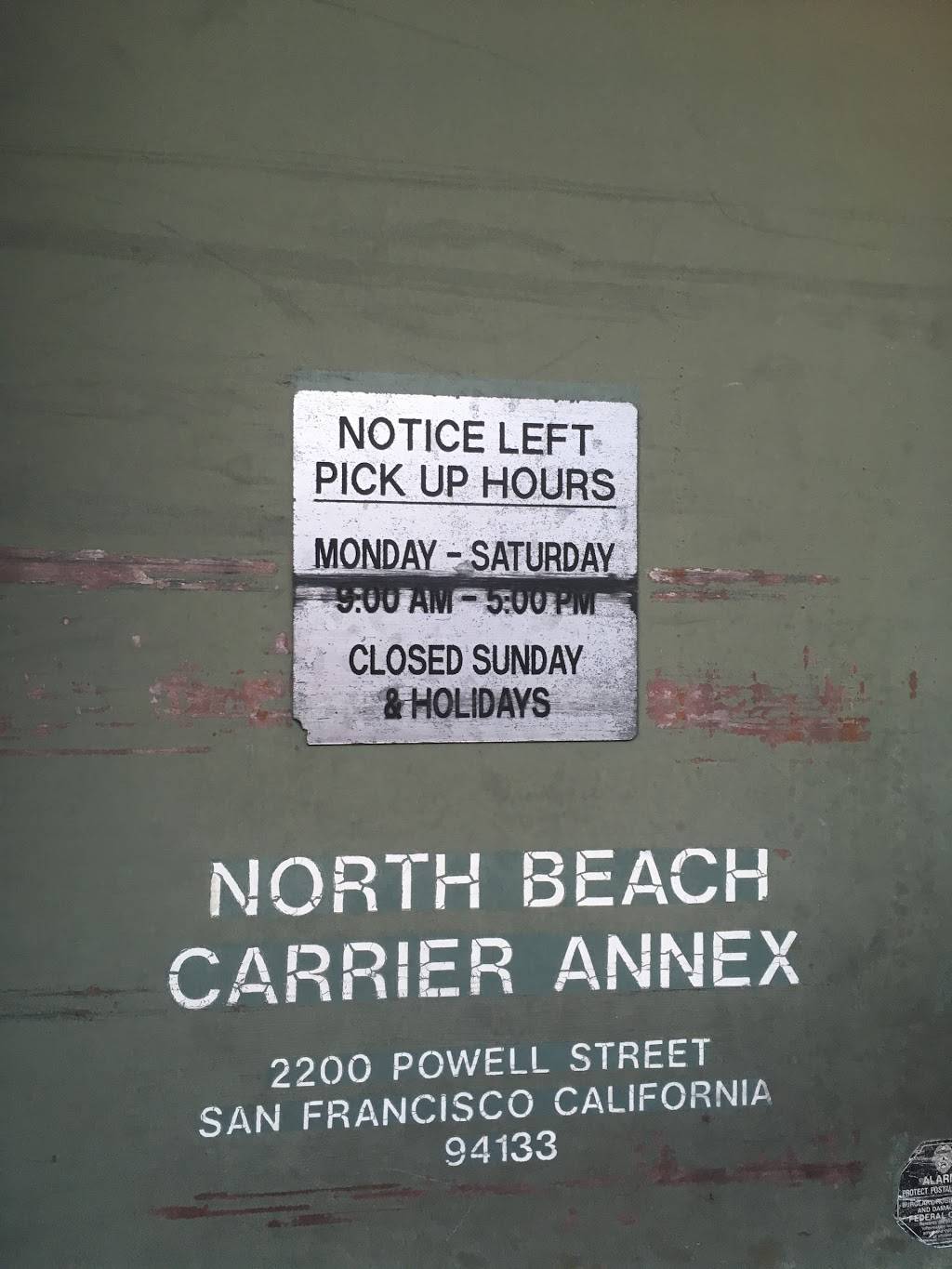 USPS North Beach Annex | 2200 Powell St, San Francisco, CA 94133, USA | Phone: (415) 986-3494