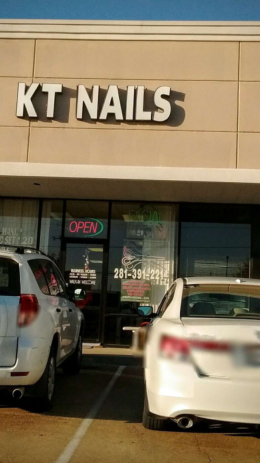 KT hair & nails | 5160 Franz Rd suite i, Katy, TX 77493, USA | Phone: (281) 391-2214