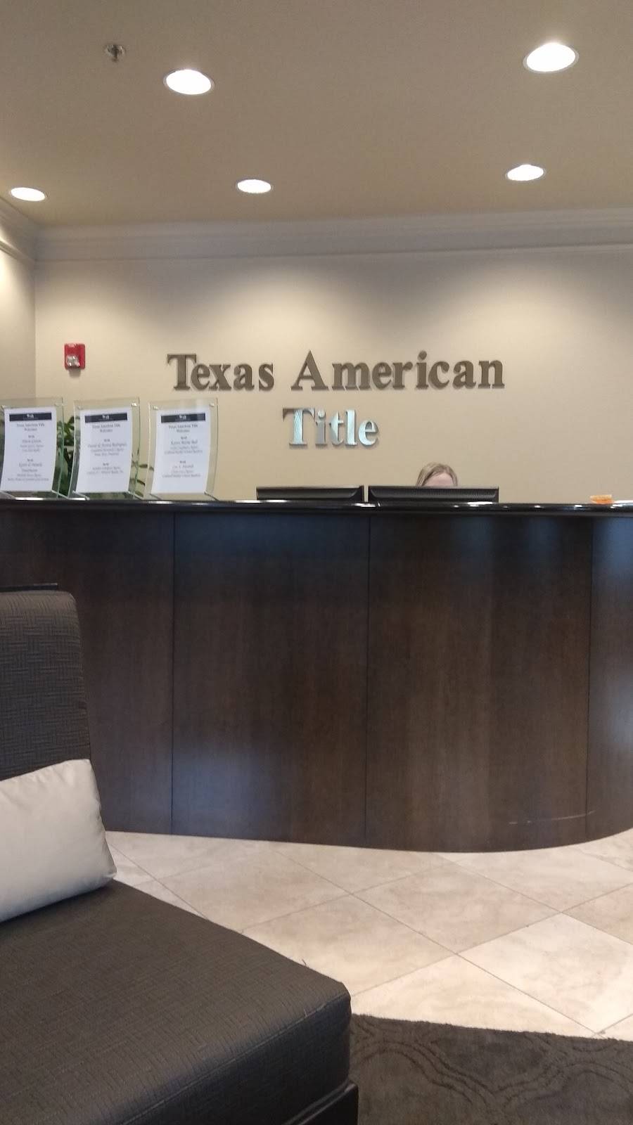Texas American Title | 4610 Sweetwater Blvd #1000, Sugar Land, TX 77479, USA | Phone: (281) 313-5999