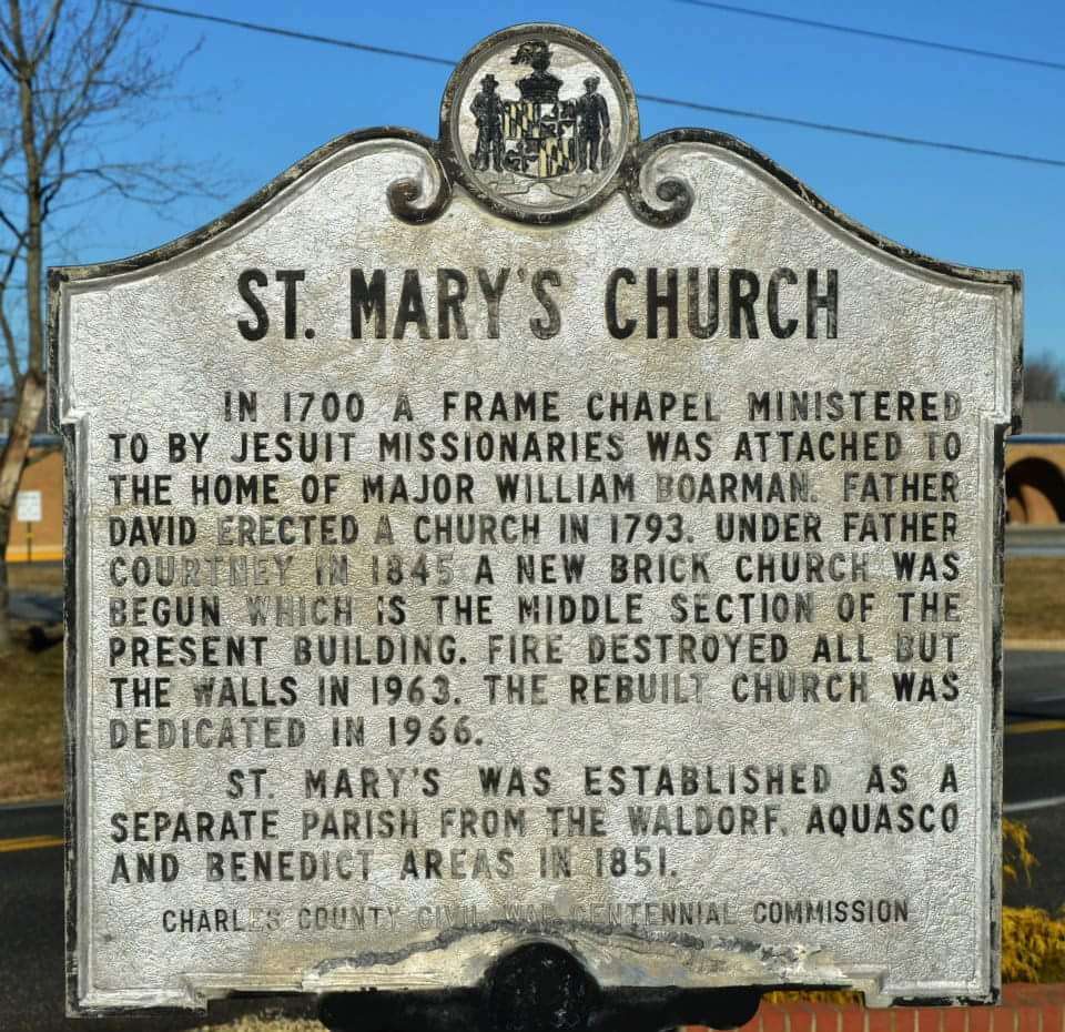 Saint Marys Catholic Church | 13715 Notre Dame Pl, Bryantown, MD 20617, USA | Phone: (301) 870-2220