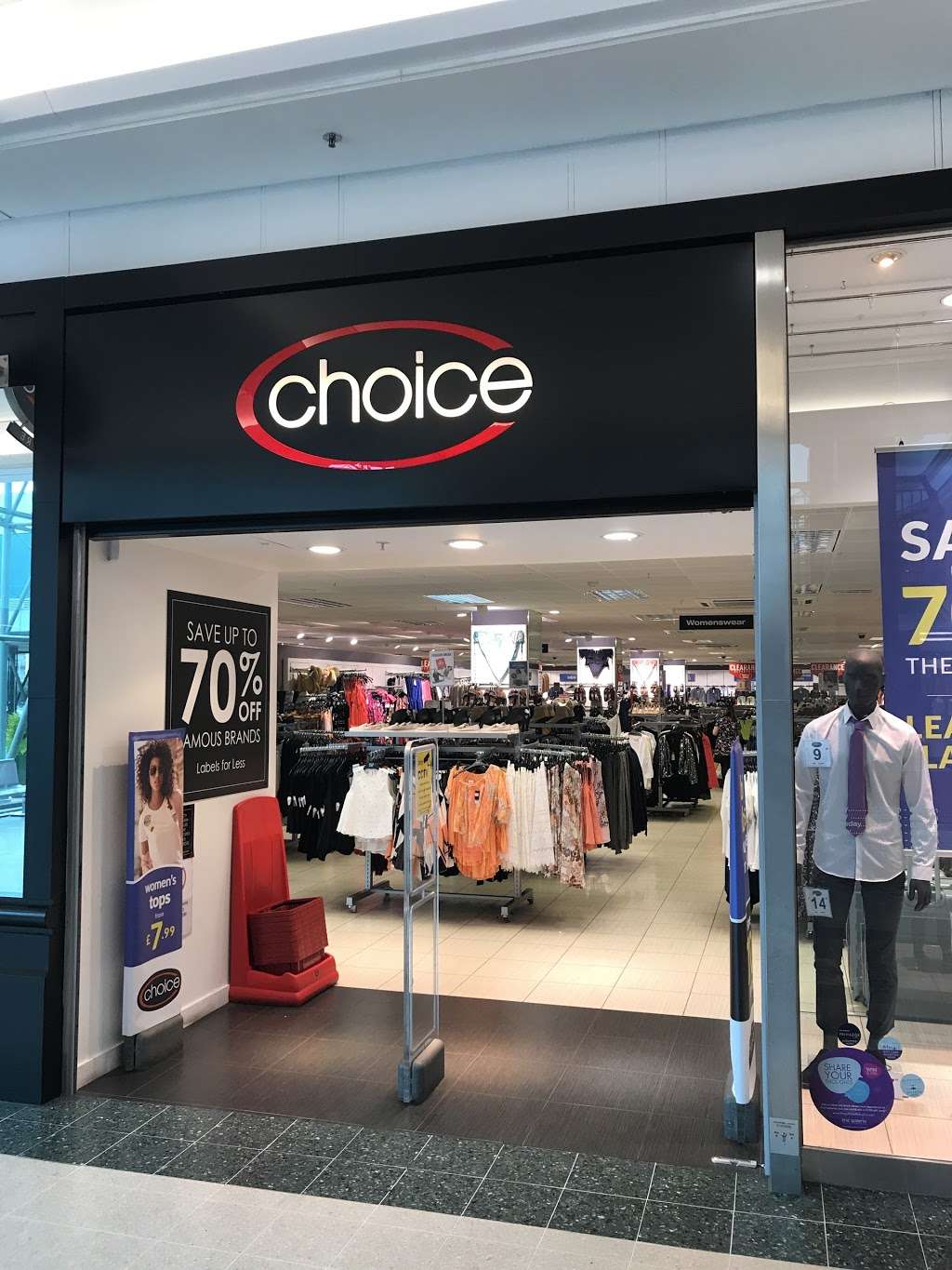 choice clothing romford number