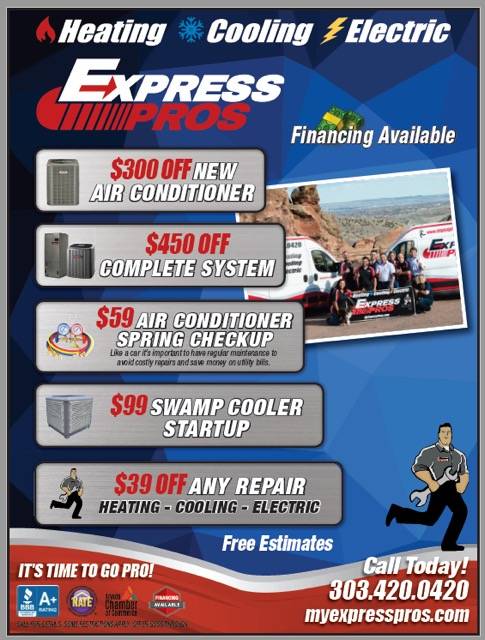 Express Pros Heating, Cooling, Electric | 5015 Ward Rd, Wheat Ridge, CO 80033, USA | Phone: (303) 420-0420