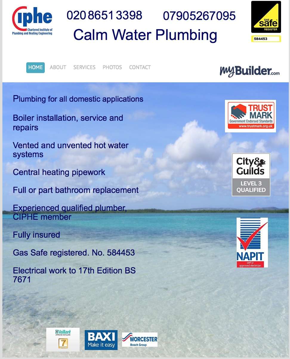 Calm Water Plumbing | 70 Littleheath Rd, South Croydon CR2 7SB, UK | Phone: 07905 267095