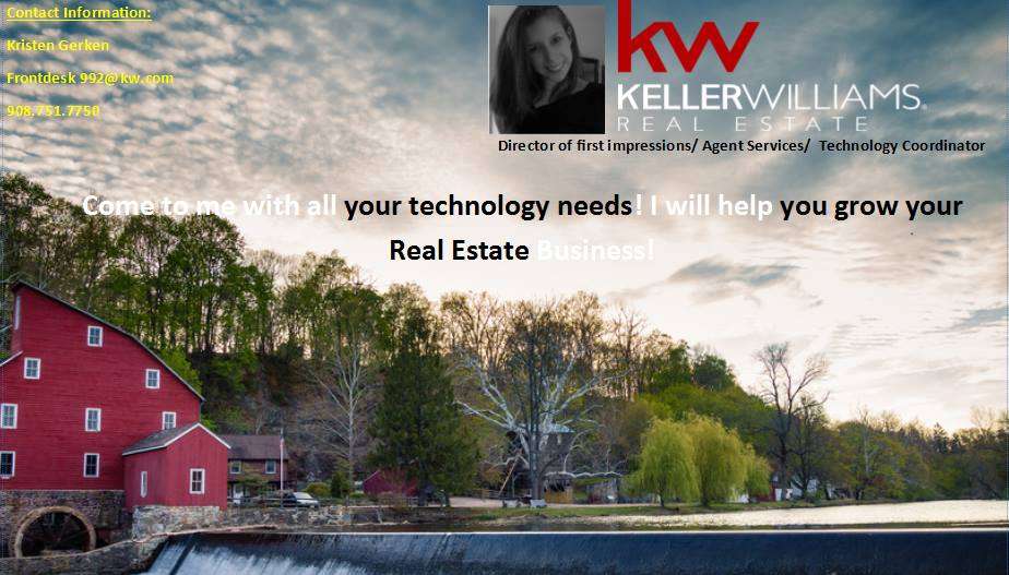 Kristen Lunden Director of Agent Services Keller Williams Clinto | 6 Route 173 West, Suite 202, Clinton, NJ 08809 | Phone: (908) 751-7728