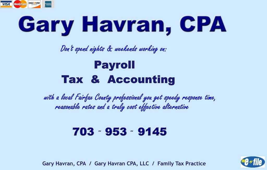 Gary Havran CPA, LLC | Lee Chapel Rd, Burke, VA 22015, USA | Phone: (703) 953-9145