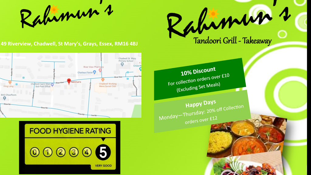 Rahimuns | 49 River View, Chadwell St Mary, Grays RM16 4BJ, UK | Phone: 01375 859799