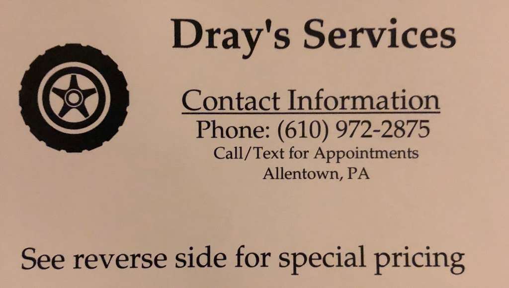 Dray’s Services | 2122 2nd Ave, Whitehall, PA 18052 | Phone: (610) 972-2875