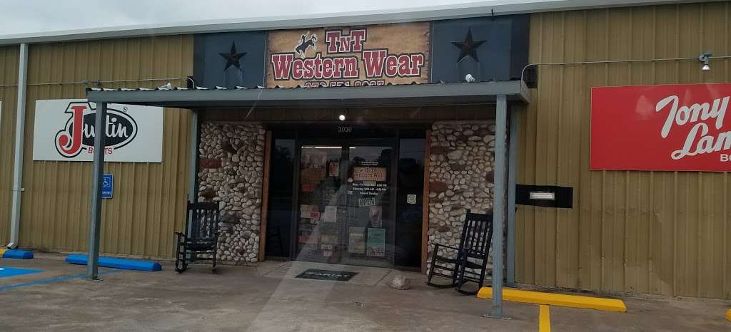 TNT Western Wear Inc. | 3030 N Richmond Rd, Wharton, TX 77488, USA | Phone: (979) 531-8623