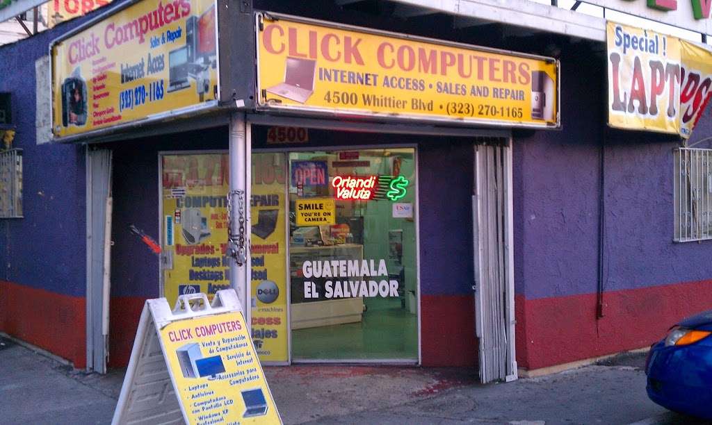 Click Computers | 4500 Whittier Blvd, East Los Angeles, CA 90022, USA | Phone: (323) 780-3223