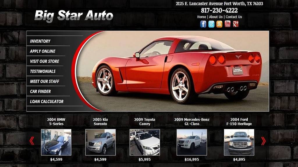 Big Star Auto | 2125 E Lancaster Ave, Fort Worth, TX 76103, USA | Phone: (817) 230-4222