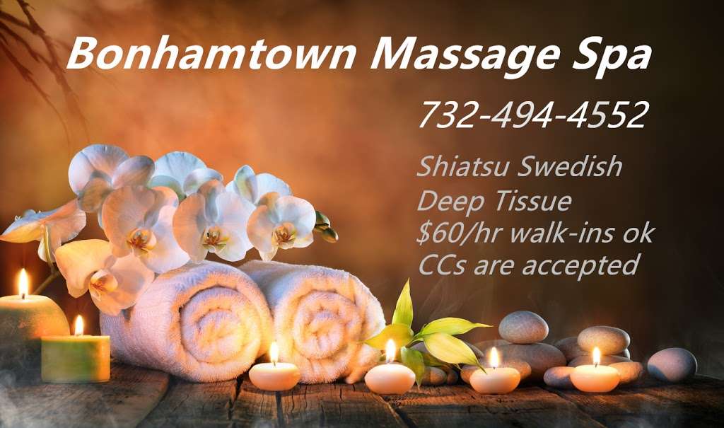 Bonhamtown Massage Spa | 15 Main St #4, Edison, NJ 08837, USA | Phone: (732) 494-4552