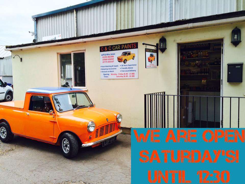 C & C Car Paints | Unit 6, Birchfield Park Industrial Estate,, Ifield Rd, Charlwood RH6 0DZ, UK | Phone: 01293 862306