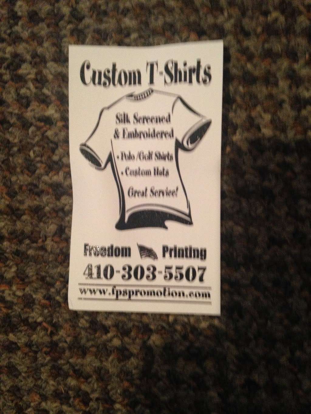 Custom T-shirts of Maryland | 5408 Huckleberry Ln, Sykesville, MD 21784, USA | Phone: (410) 549-2555